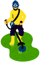 イラスト草刈り